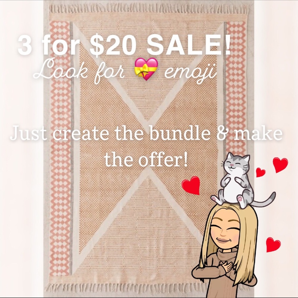 3 FOR $20 SALE! Items marked with 💝